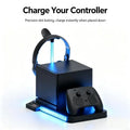 Multifunction Gaming System Cooling Charging Dock with USB Expansion, Controller Charging Slot, Headphone Holder & Soft K1KF Quake CN