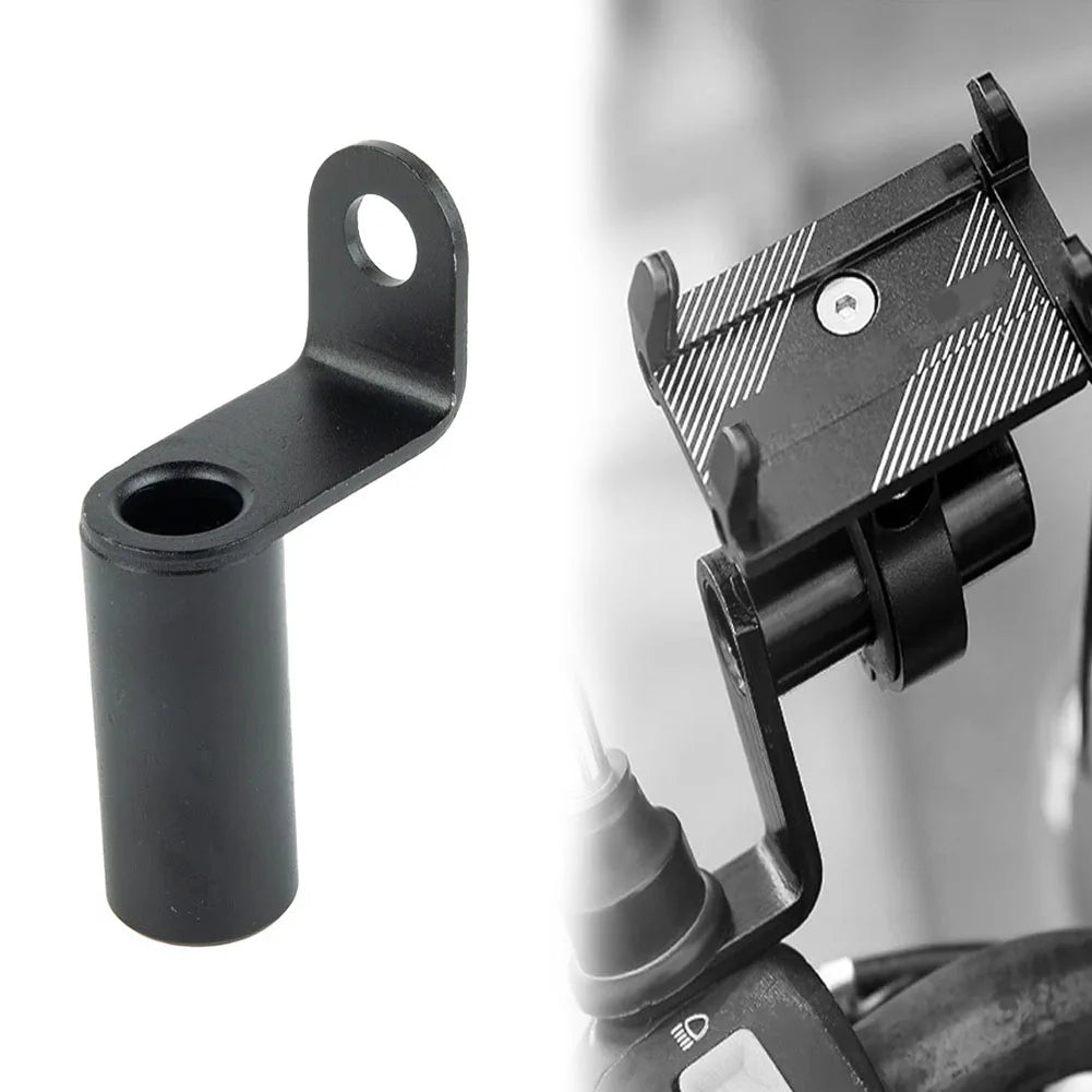 1x Motorcycle Phfor Holder Handlebar Stand Mobile Phone Holder Aluminum Alloy Conversion Seat Mirror Adapter Mobile Phone Holder Quake