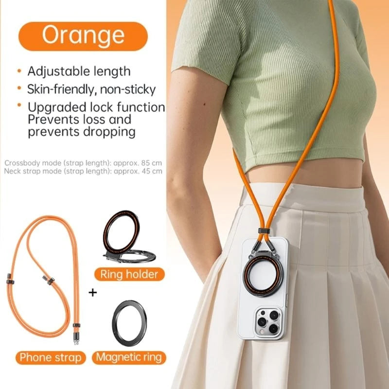Detachable Phone Strap Adjustable Neck Shoulder Mount Multiple Scene Not Slip Phone Holder Modular Phone Spare K1KF Quake