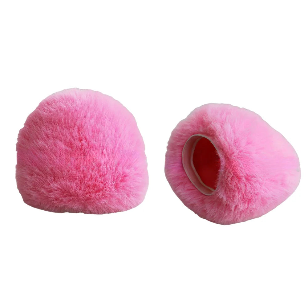 1PC 2 Colors Plush Microphone Cover Microphone Furry Windshield Muff Mic Wind Screen Fluffy For Blue Yeti Condenser Microphone Quake