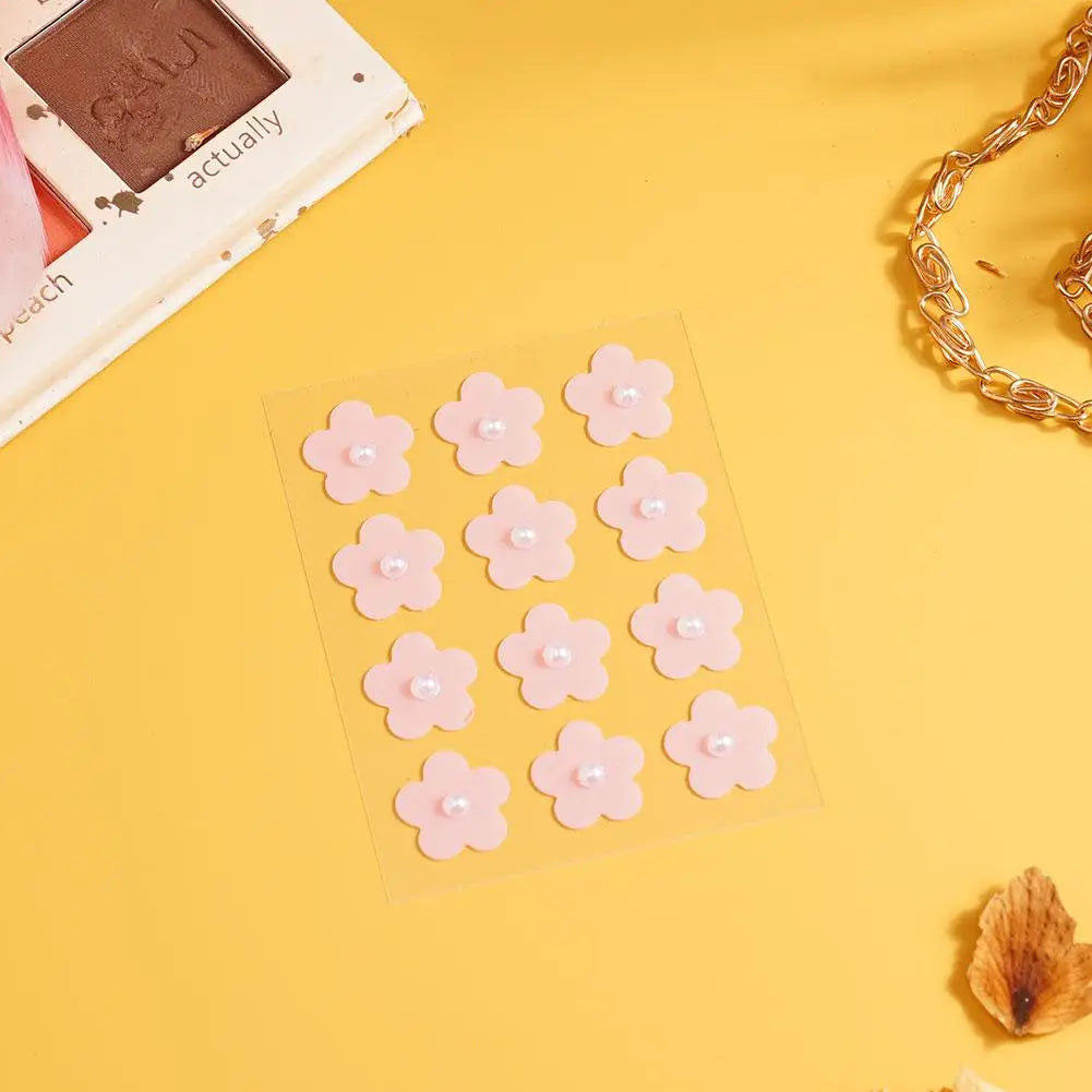 Self-adhesive Diamond Pimple Patch Stickers Colourful Heart/flower Stickers Skin Care Pimple Stickers Concealer Acne Dots Patch Quake