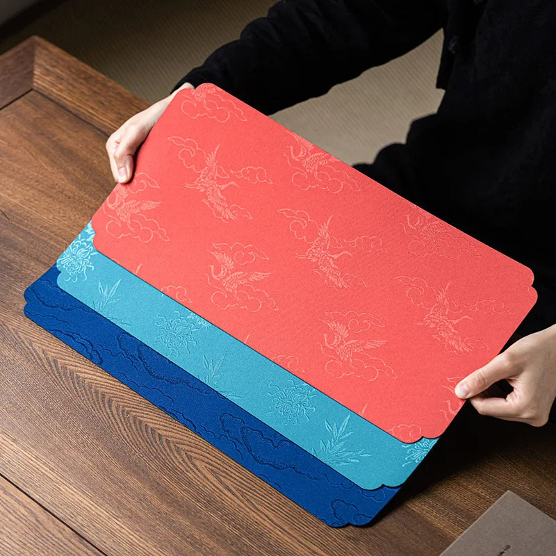 Dry Tea Mat Double-sided Waterproof Tea Flag Tea Towel Tea Table Mat Chinese Zen Style Cloth Mat Teapot Mat Tea Set Quake