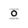 50pcs/lot High Pressure Water Gun Cleaning Outlet O-ring Rubber Ring Black Car Wash Machine Accessories Quake 50PCS