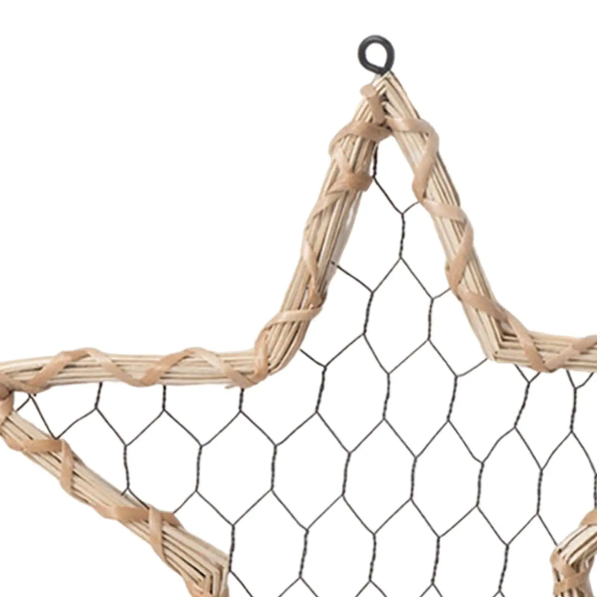 Wall Grid Panel Stars Shaped Weaving Holder for Entrances Living Room Office Quake