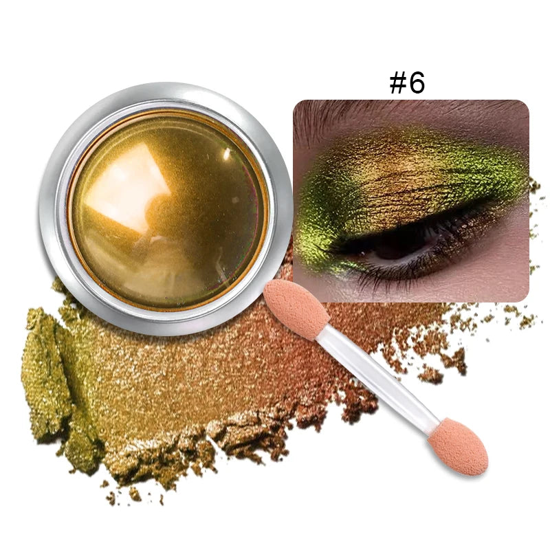 High-Pigmented MultiChrome Eyeshadow Powder MultiChrome Shifting Pigments Duochrome Chameleon Eyeshadow Infinite Chrome Powder Quake 06