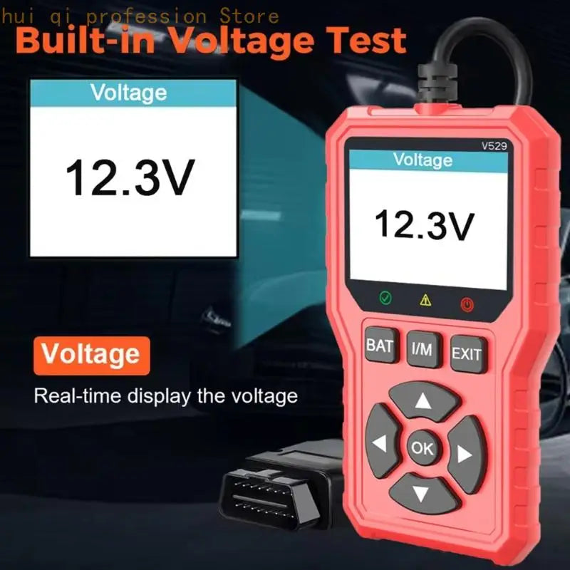 2.8Inch Screen Advanced Car Diagnostic Tool With 35000+ Code Library And Silicone Button Code Search For Quick Diagnosis H8WE Quake