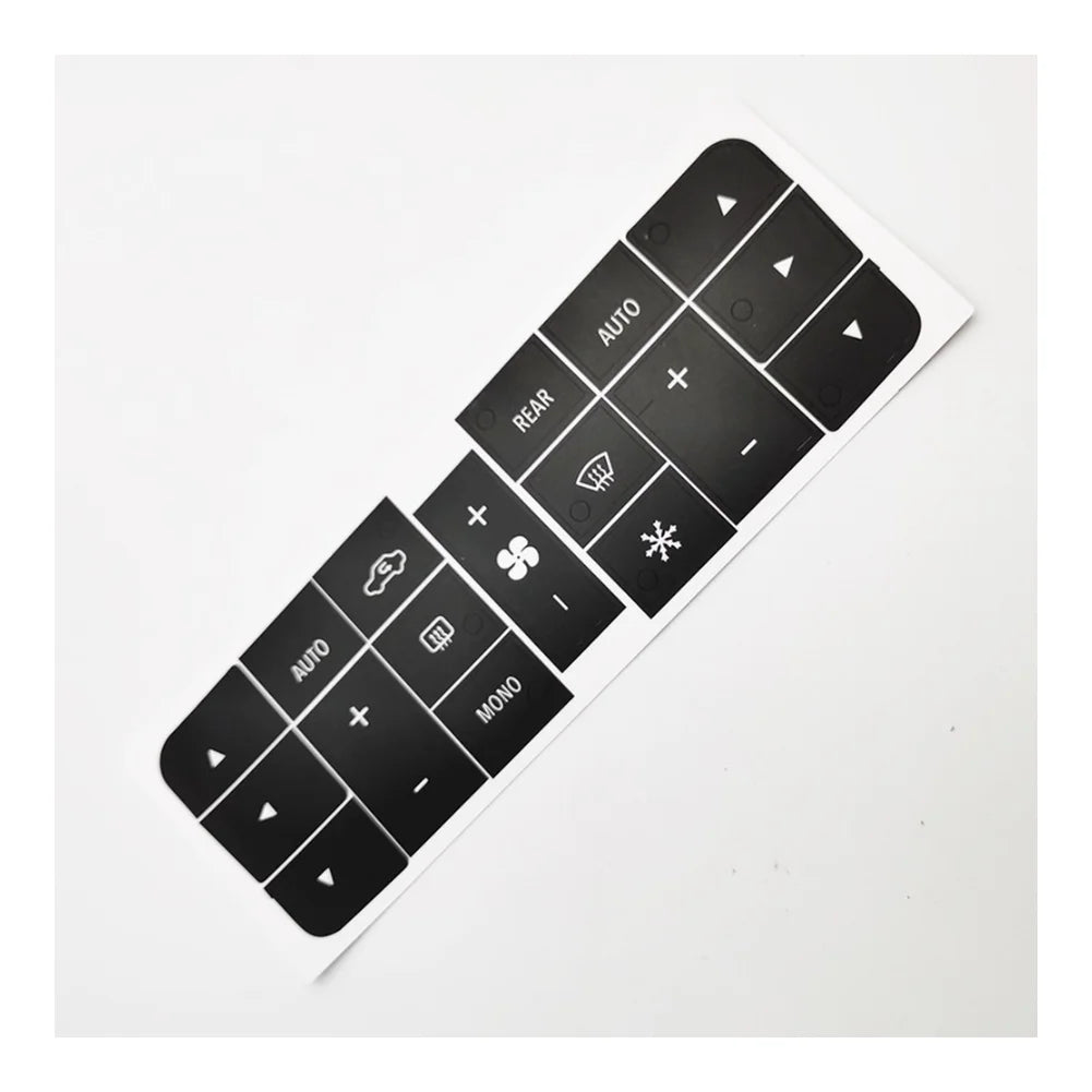 Vinyl HVAC Button Label Decal Compatible with For Maserati and For Granturismo Interior Climate Control Panels Quake