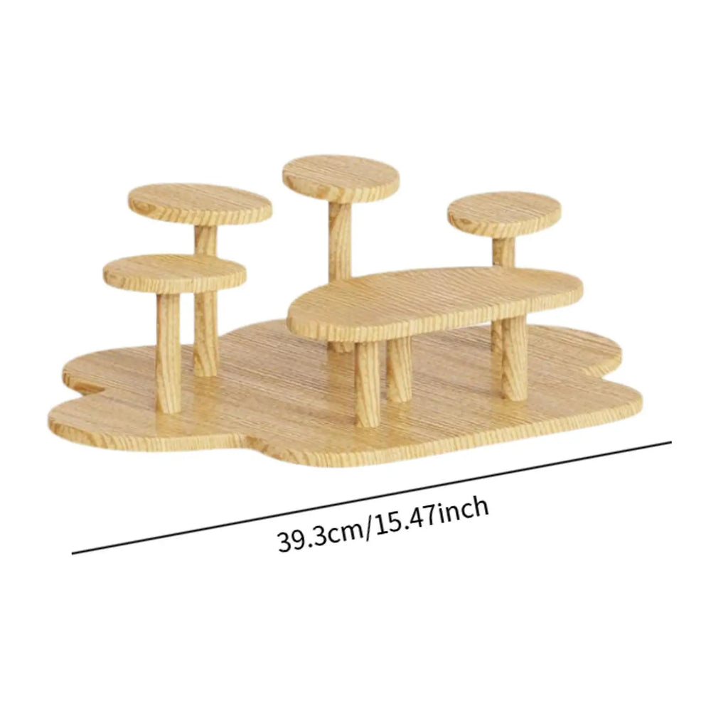 Display Riser Stand Paw Shaped Practical Multi Tier Multipurpose Decor Sturdy Countertop for Party Snack Model Figure Collection Quake