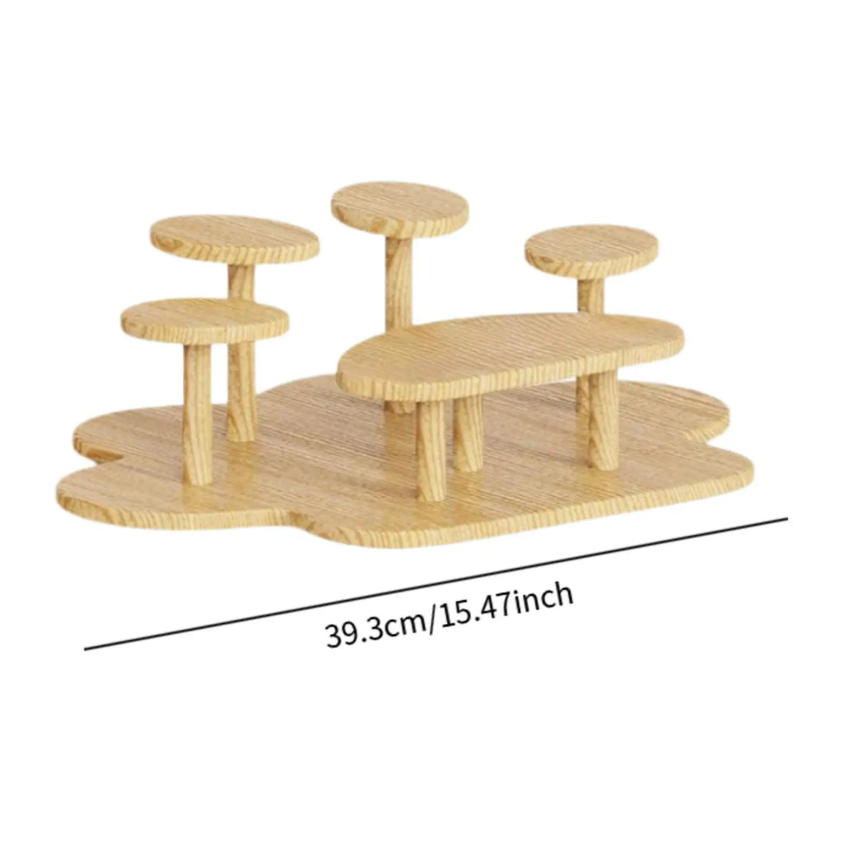 Display Riser Stand Paw Shaped Practical Multi Tier Multipurpose Decor Sturdy Countertop for Party Snack Model Figure Collection Quake