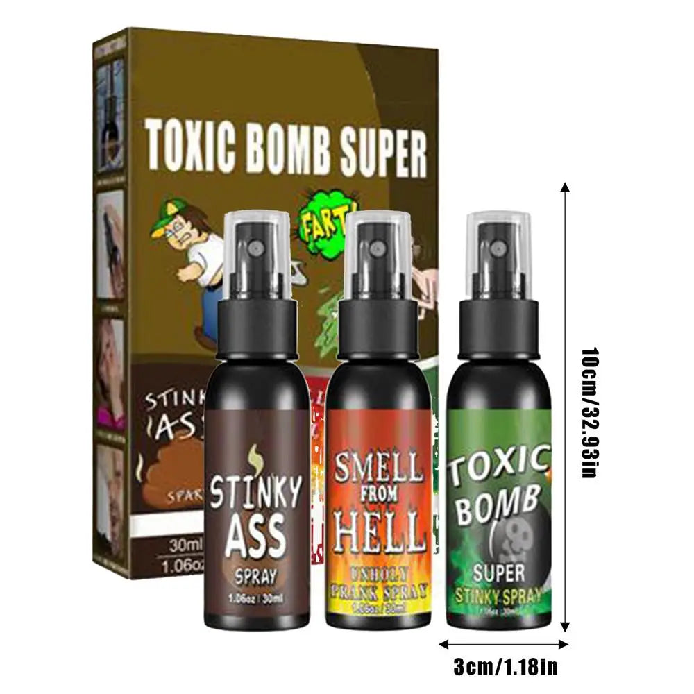 Fart Spray Hilarious Gag Gifts And Pranks Hilarious Gag Gifts For Adults Or Kids Prank Poop Stuff Non Toxic Smells Really Quake 3pcs
