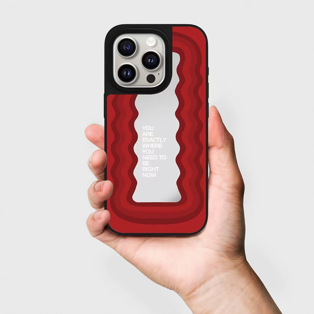 608312 Mirror Surface Magnetic Phone Case Cover for IPhone 13 14 15 16 17 18 Pro Max Case Cartoon Quake