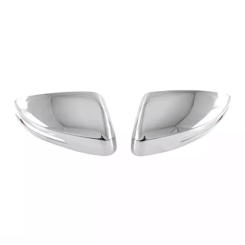 For Toyota Crown 2023-2025 Car Sticker Rearview Side Mirror Cover Wing Cap Exterior Door Rear View Case Trim Carbon Fiber Look Quake Silver