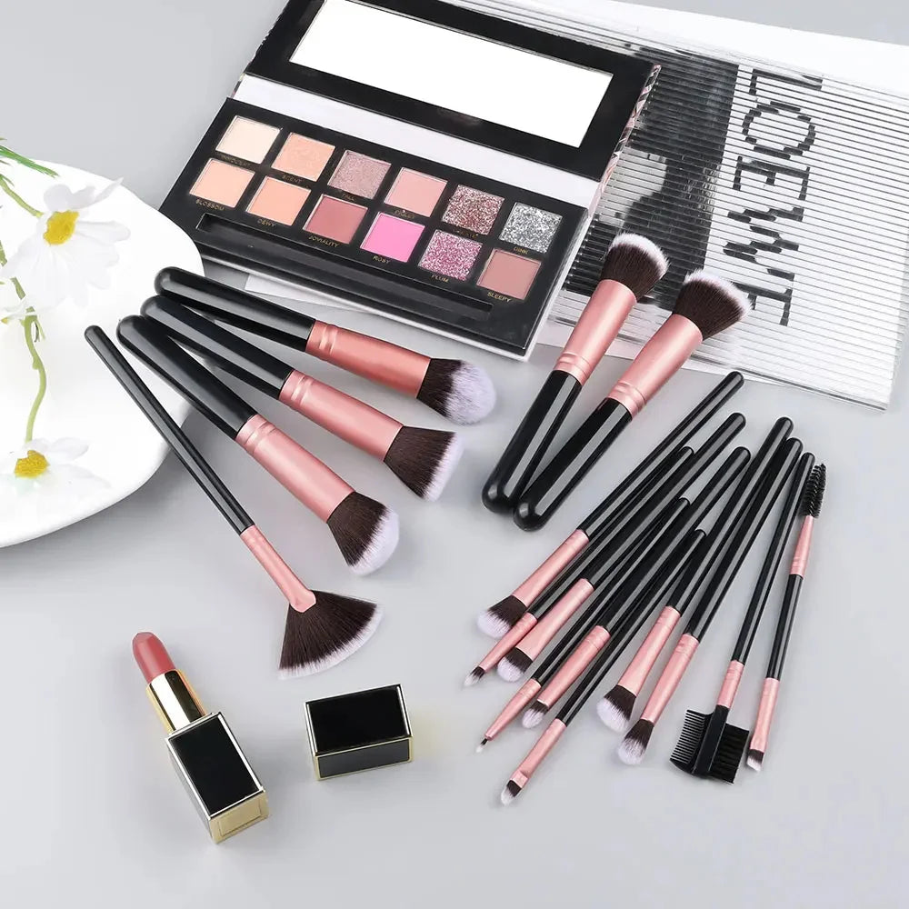 14-16pcs Makeup Brush Set for Women Super Soft Detail Brushes including Blush Foundation Concealer Eyeshadow Beauty Tools Quake
