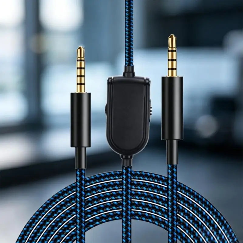 3.5Mm Headsets Cable for A10 A 30 A40 A50 Series, Braided Replacement Wire with Gold Plated Plugs and 2M Reach K1KF Quake
