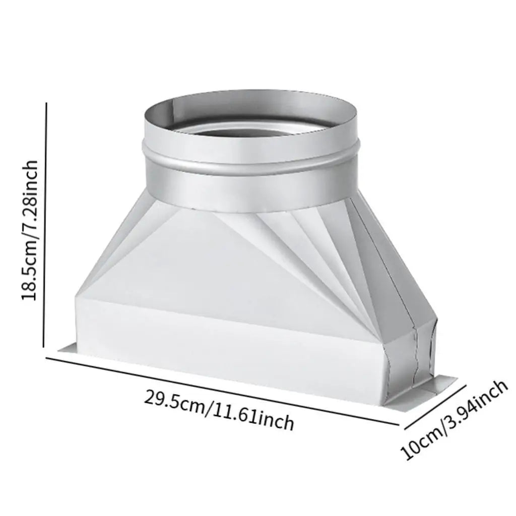 Vent Adapter Duct Transition Efficient Ventilation Galvanized Transition for Agricultural Commercial Building Dryer Vent Hose Quake