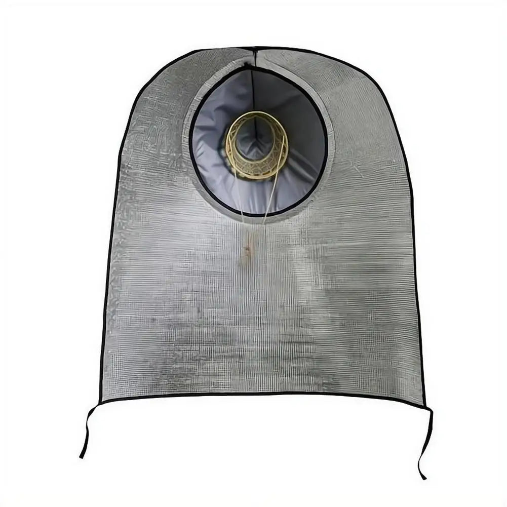 Sun Rain Protection Hooded Cape Breathable UV Hat for Farming Gardening Wide Brim Bucket Hat with Neck Cover Farm Work Quake