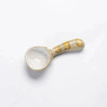 Handmade Rustic Ceramic Spoon With Short Handle, Cute Animal Design, Ice Cream Spoon Kitchen Tablewear Quake Kitten Spoon