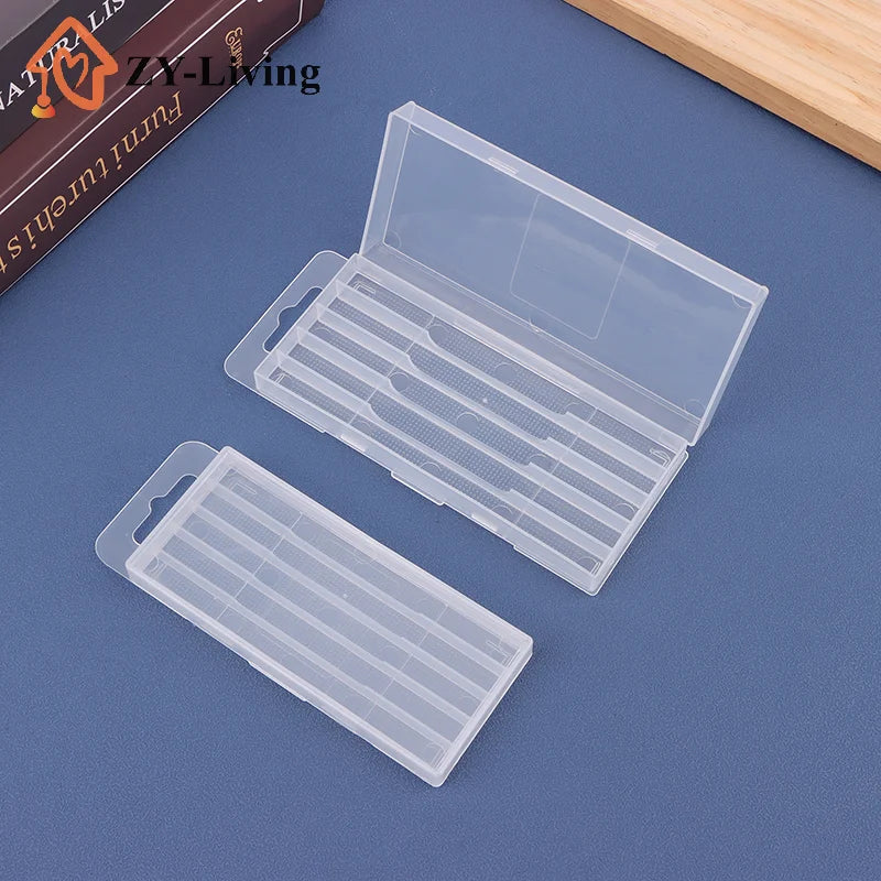 1PCS Transparent 5/10 Hole Plastic Drill Bit Storage Box Empty Tool Organizer for Woodworking Drill Quake