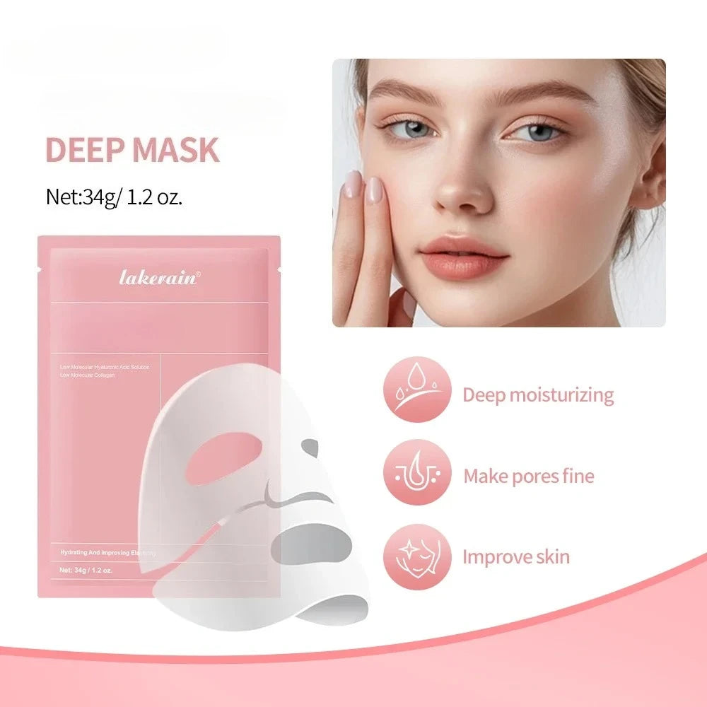 Face Mask Shrink Pores Deep Hydrating Overnight Mask Moisturizing Refreshing Brightening Face Skin Care Quake