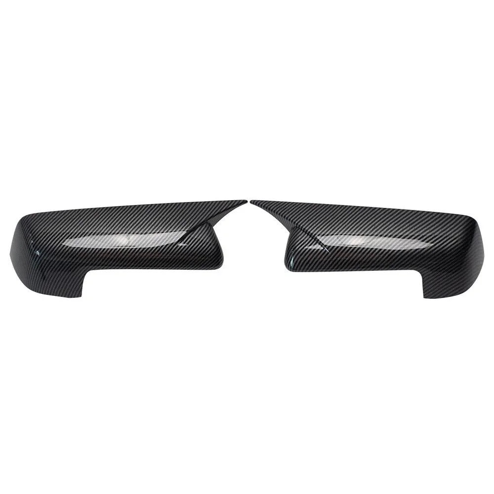 For Chevy Silverado 1500 CMC SIERRA 2019-2023 Car Sticker Rearview Side Mirror Cover Wing Cap Exterior Door Rear View Case Trim Quake Carbon