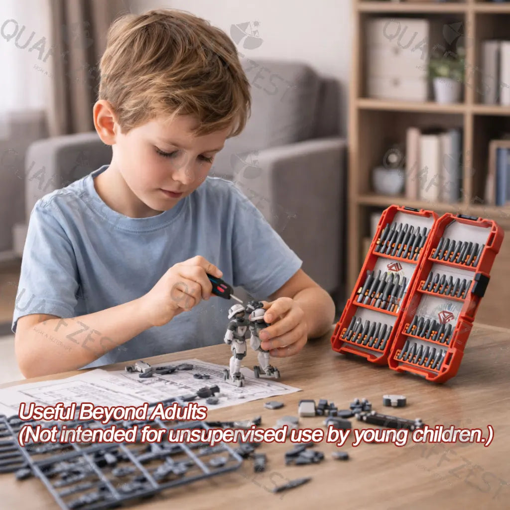 56Pcs Screwdriver Bit Set Colorful Security Bits Electric Screwdriver Set with Case Quake