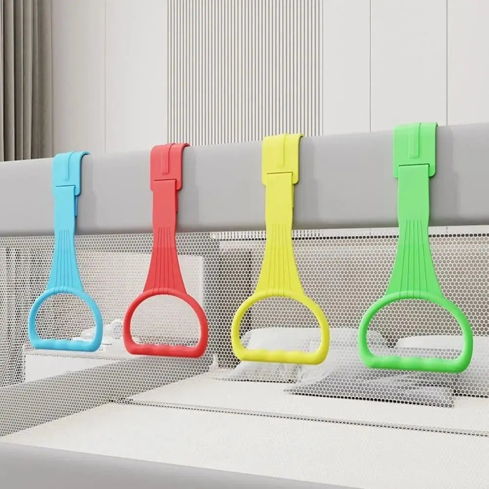 Portable Plastic Pull Ring Light Weight Candy Color Baby Crib Ring Baby Learn To Stand Hand Pull Ring Baby Quake