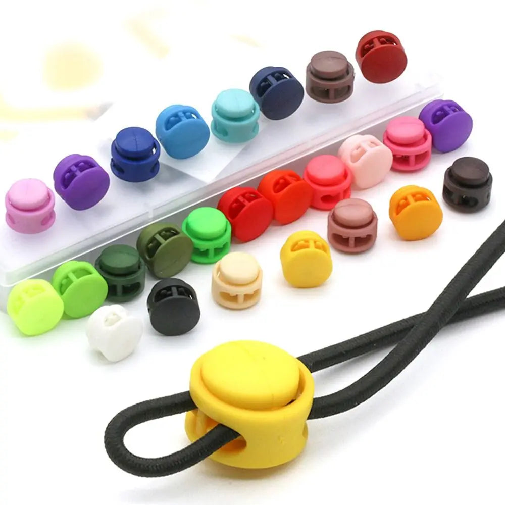 10Pcs Paracord Lanyard Spring Cord Lock Stopper Backpack Sportswear Shoelace Bag Parts Accessories Rope Clamp DIY Shoelace Quake