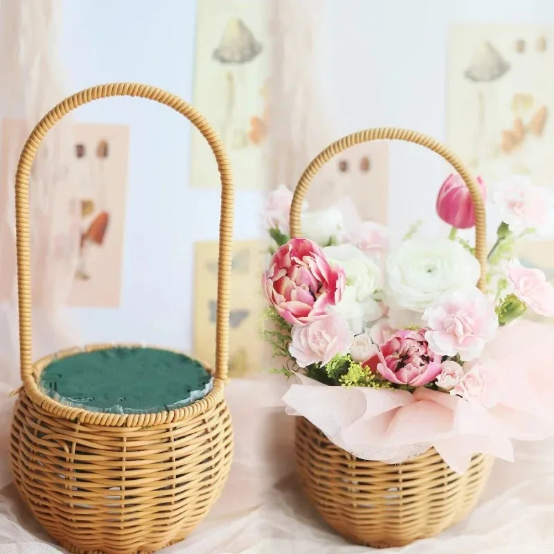 8cm Round Floral Foam Bricks for Wedding Party Table Flower Arrangement Decoration Wet Foam Home Florist Artificial Flower Mud Quake