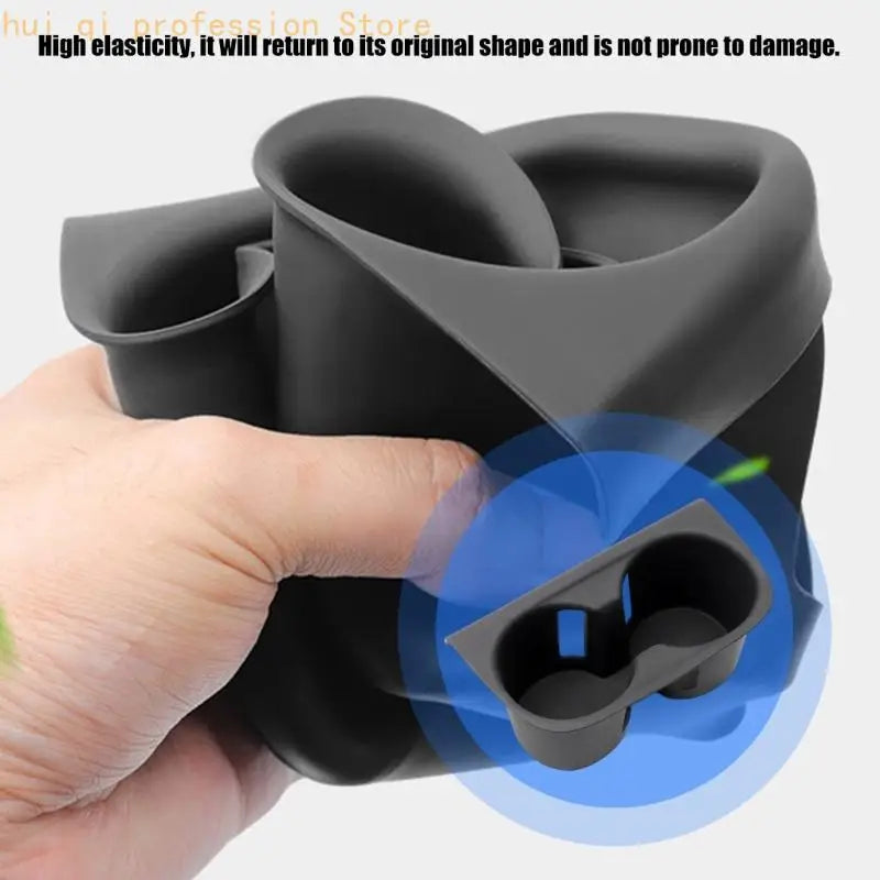 Shock Absorbing Cup Holder Liner Silicone Protector for Select Models Reducing Cabin Noise Car Interior Accessories H8WE Quake