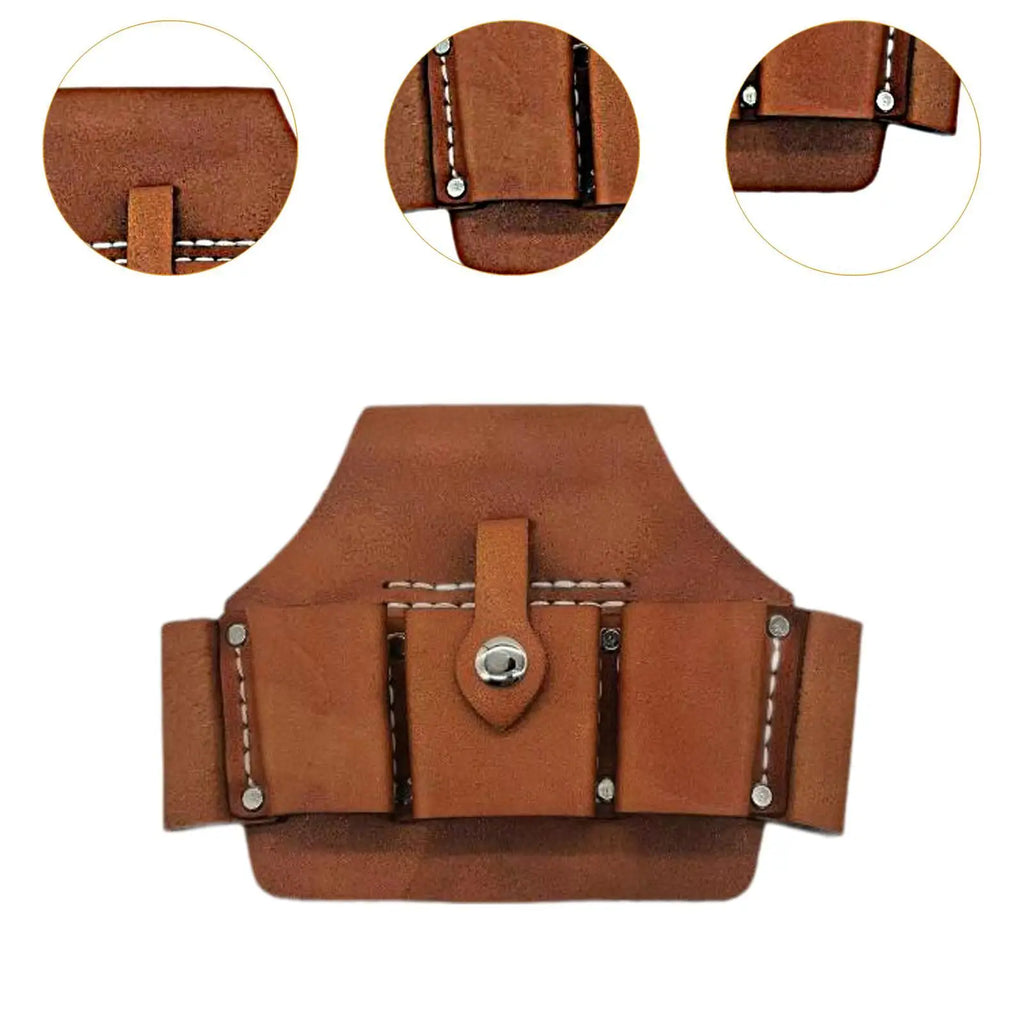 Tool Pouch Multipurpose Repairing Tool Bag Utility Cowhide Storage Pouch Quake
