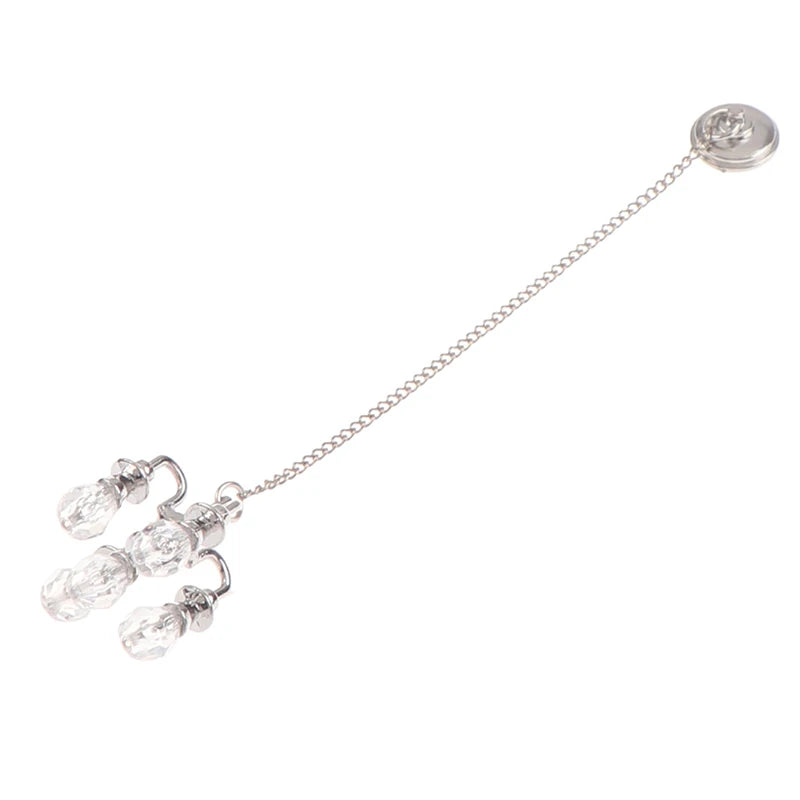 1/2PCS Dollhouse Chandelier 1:12 Scale Ceiling Light for Doll House Decoration Miniature Lamp Quake 1PCS A Silver