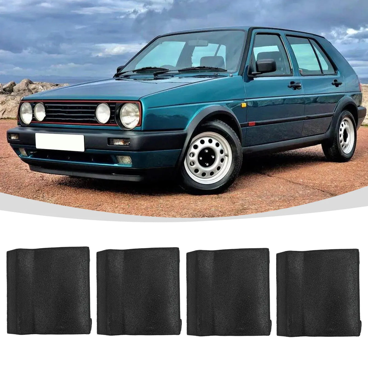 4 Sill Side Skirt Jacking Point Cover Compatible with For Golf 2 For Jetta For Mk2 For GTI Vehicle Replacement Parts Quake