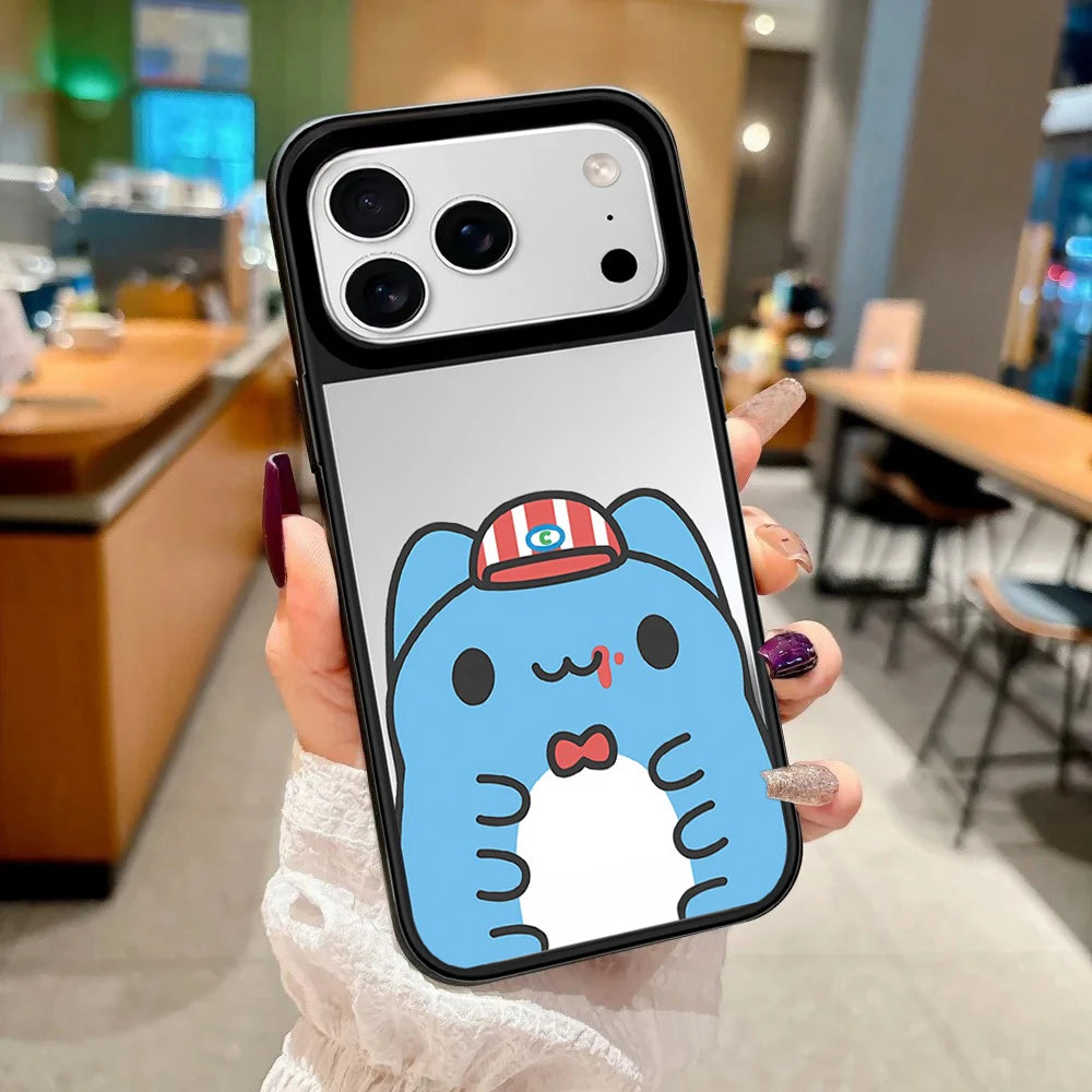 6090170 Mirror Surface Magnetic Phone Case Cover for IPhone 13 14 15 16 17 18 Pro Max Case Quake
