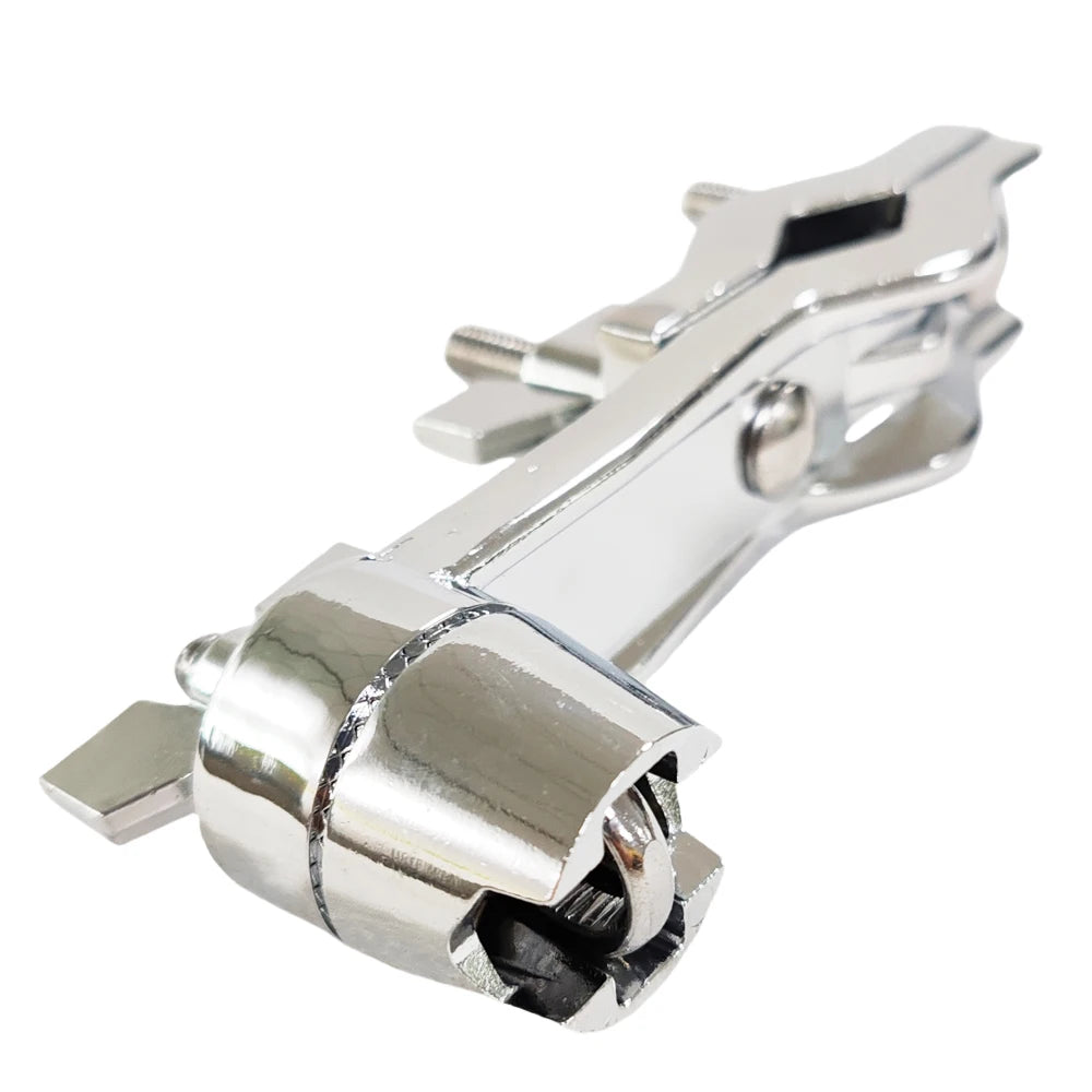 1pcs Z Shape Cowbell Clamp Rod Drum Cowbell Holder Metal Cow Bell Mounting Bracket Clamp For for Drum Set Accessory Quake
