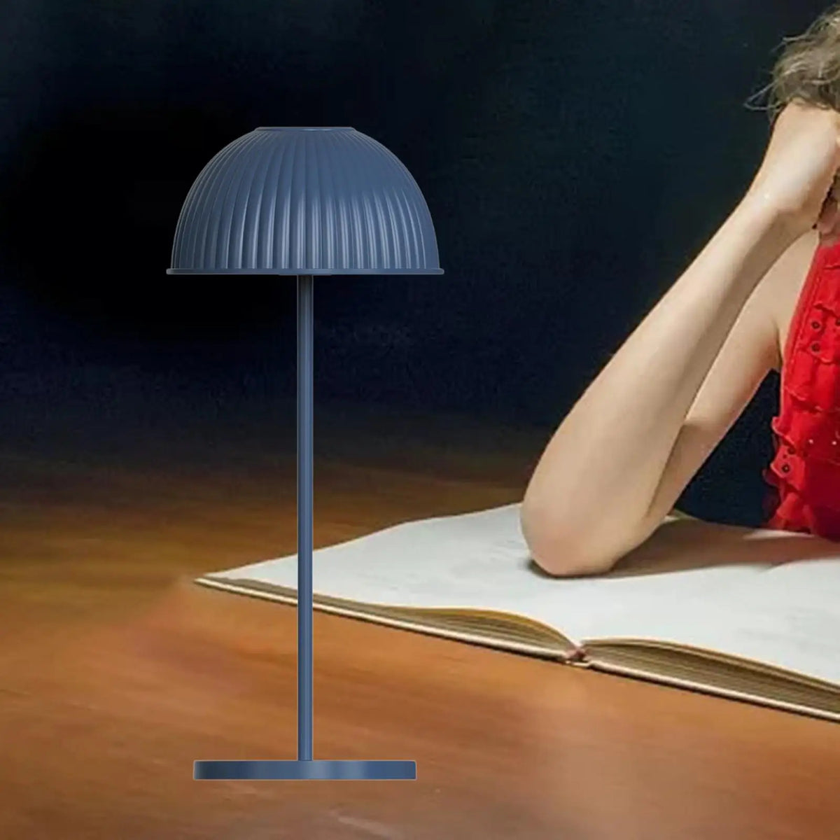 LED Table Lamp Lighting Modern Mid Century Decorative Lamp USB Dimming Desk Lamp for Cafe Bedside Dorm Room Living Room Bedroom Quake