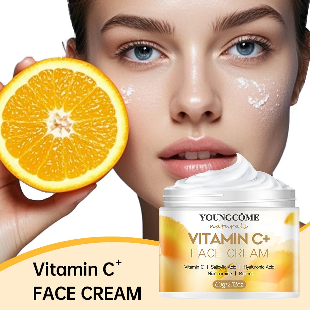 1set Vitamin C Skin care Set Face Anti Aging Firming Lifting Fade Fine Lines Whitening the moisturizing face cream Shrink Pores Quake