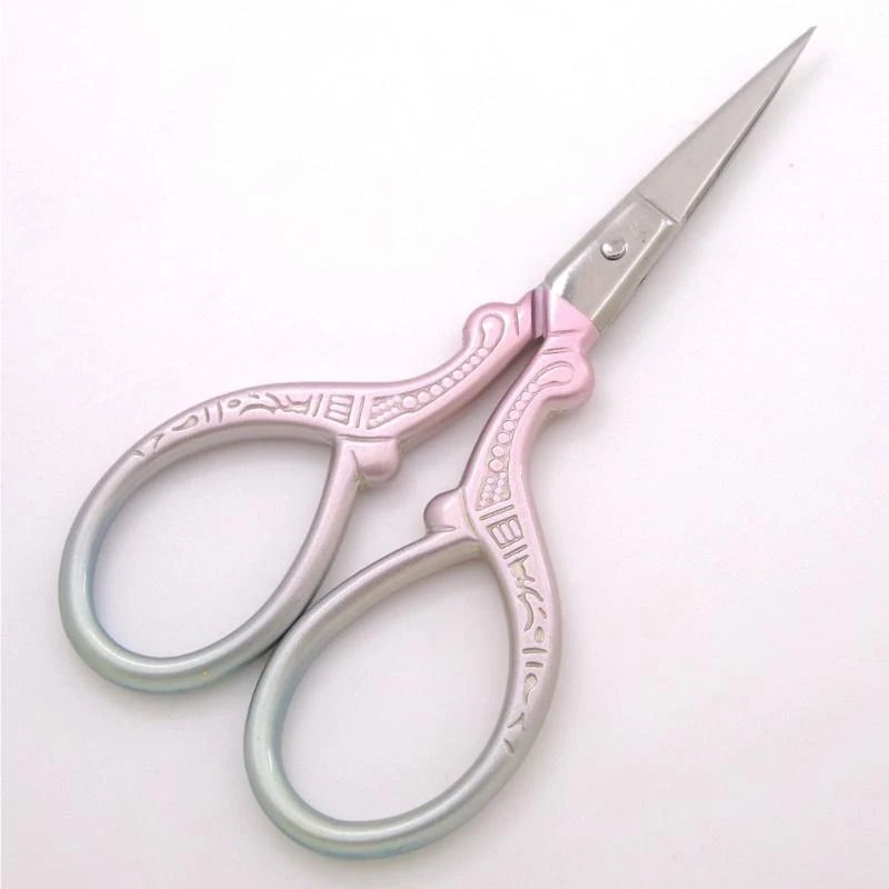 Small Embroidery Scissors Stainless Steel Scissors with Ergonomic Handle For Sewing Needlework Fabric Paper Cutting K1KF Quake