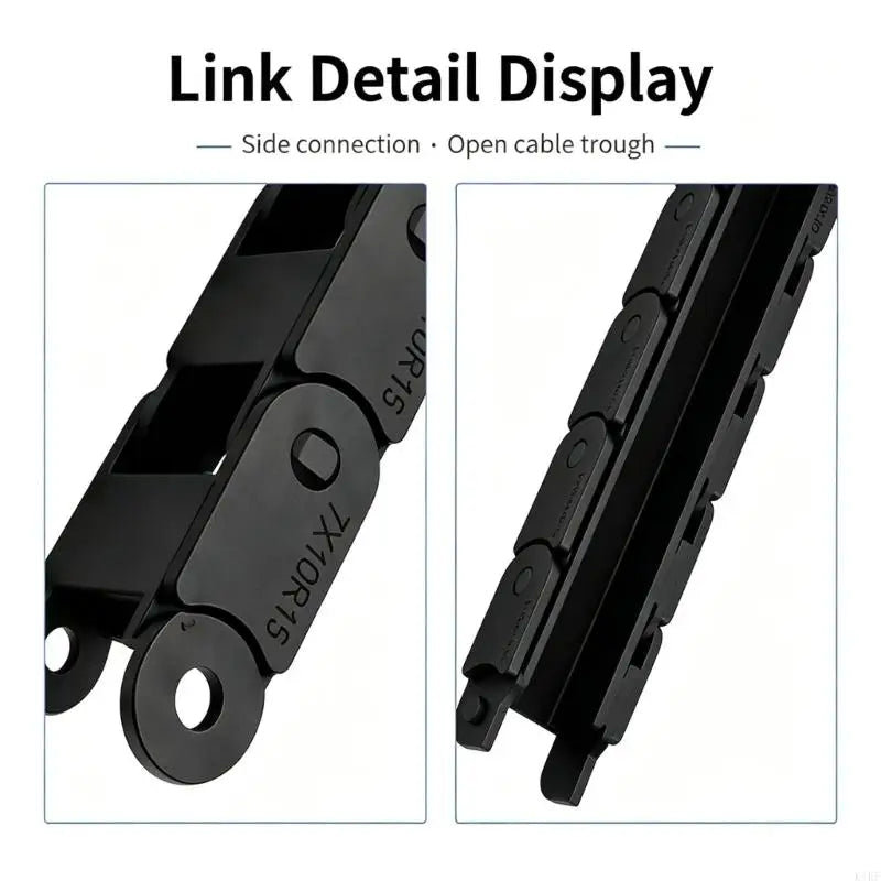 Bridge-Style Cable Drag Chain for Lab X2D, Articulated Sections Guide Moving 3D Printer Cables Through a Defined Channel K1KF Quake