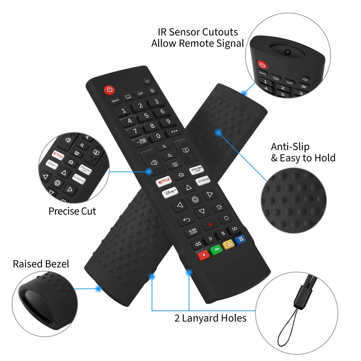 New For LG AKB76040302 LG AKB75375604 Remote Control Case Soft Silicone Protective Cover Compatible Replacement Accessories Quake