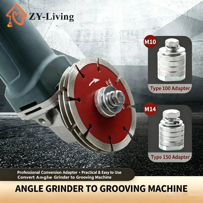 1Pcs M10 M14 Angle Grinder Accessories Grooving Machine Metal Angle Grinder Polisher Adapter Quake