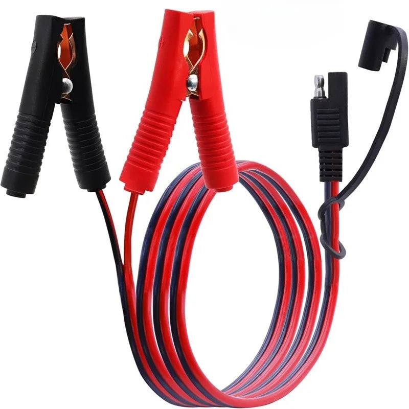 10/12AWG SAE Alligator Clip Harness 12V Quick Break Power Cord with On‑Off Switch and Fuse Protection for Solar Battery Charging Quake type2 10AWG 1M