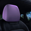 Universal Dirt-proof Car Headrest Cover Non-Slip Practical Seats Cover Elastic Solid Color Car Interior Accessories Quake Purple