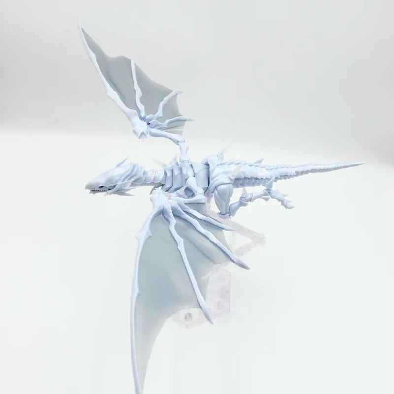 Hot Yu-Gi-Oh! Figure-Rise Amplified Blue-Eyes White Dragon Model Kit with Movable Joints Metallic Parts Anime Children's Toys Quake