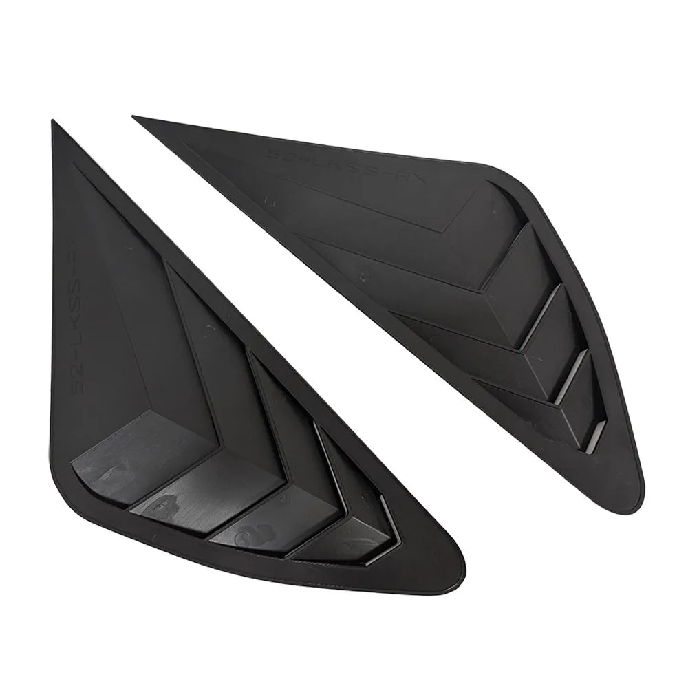 For Lexus RX270 RX350 RX450 2009-2014 Car Rear Louver Window Side Shutter Cover Trim Sticker Vent Scoop ABS Carbon Accessories Quake