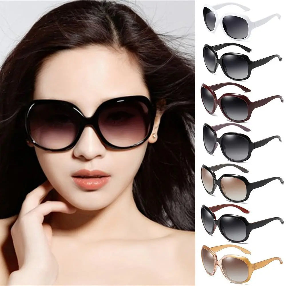 New Shades Sunglasses for Women Square UV 400 Vintage Eyewear Elliptical Frame Oversized Sunglasses for Women & Men Quake