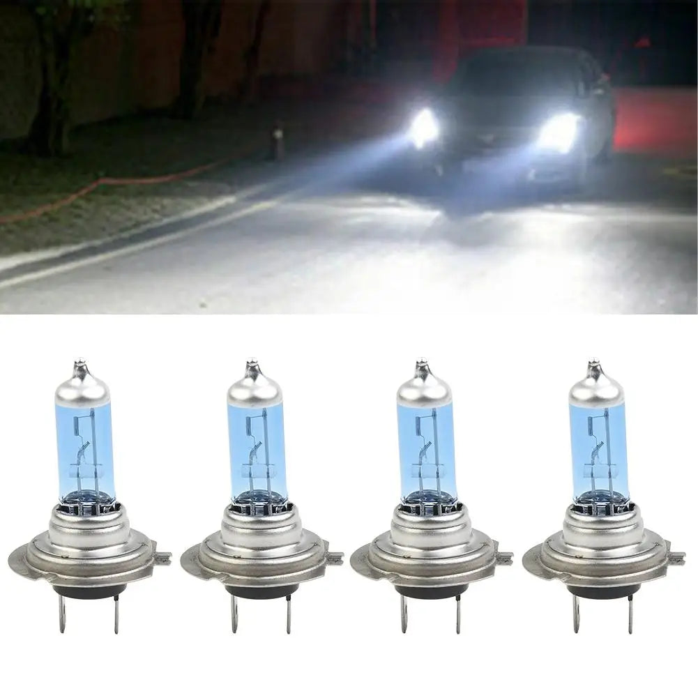 4x H7 Car Lamps 12V 100W 6000K Xenon Hid White Effect Look Headlight Lamp Light Bulbs On Cars Lamps For Front Lights Quake