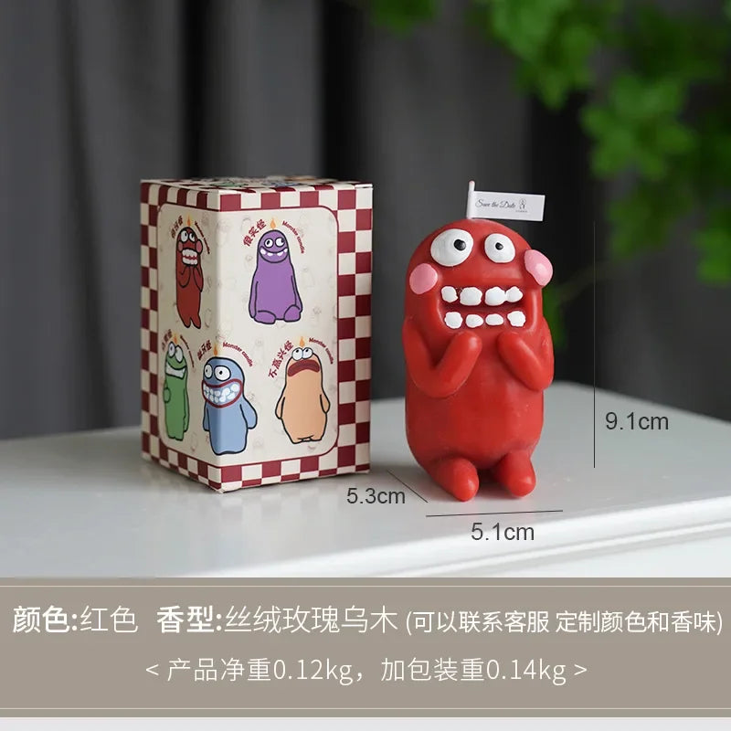 Earthlings Monster Candles Fun Creative Birthday Gifts Handmade Aromatherapy Candles Quake D