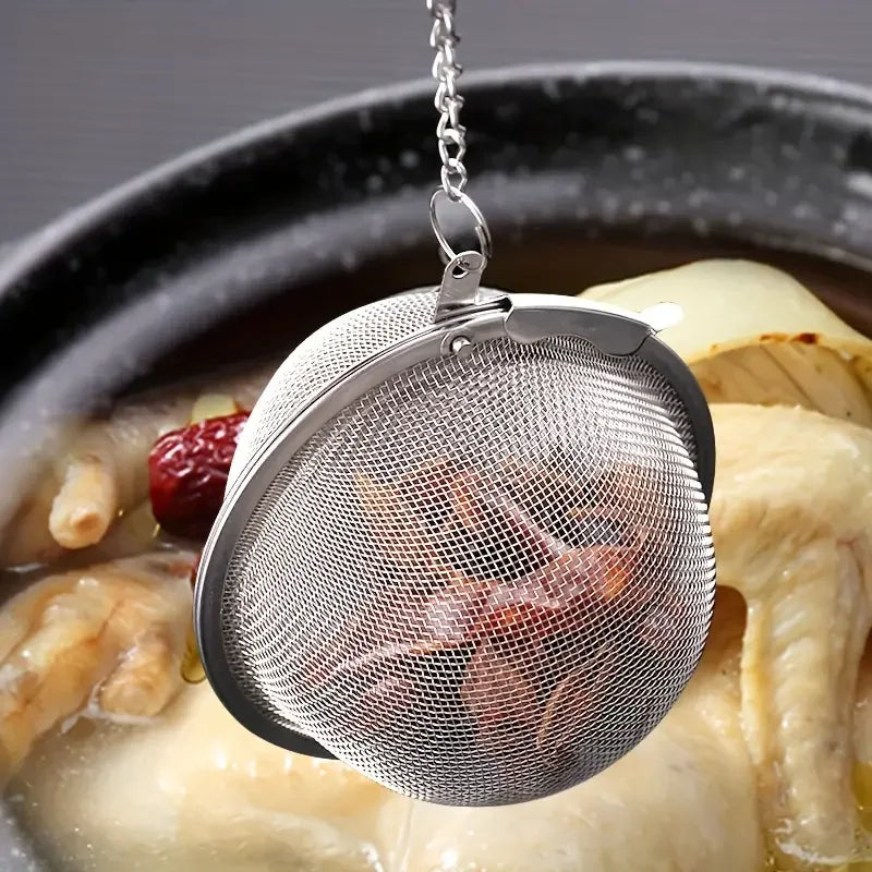 1 Pc Stainless Steel Tea Ball 2.04 Inch Mesh Tea Infuser Strainers Premium Tea Filter Tea Interval Diffuser For Loose Leaf Tea A Quake