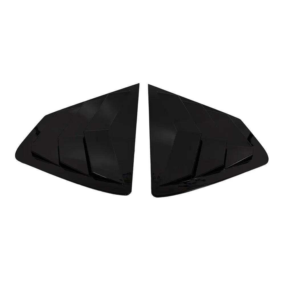 For Nissan Tiida Hatchback 2016-2021 Car Rear Louver Window Side Shutter Cover Trim Sticker Vent Scoop ABS Carbon Accessories Quake