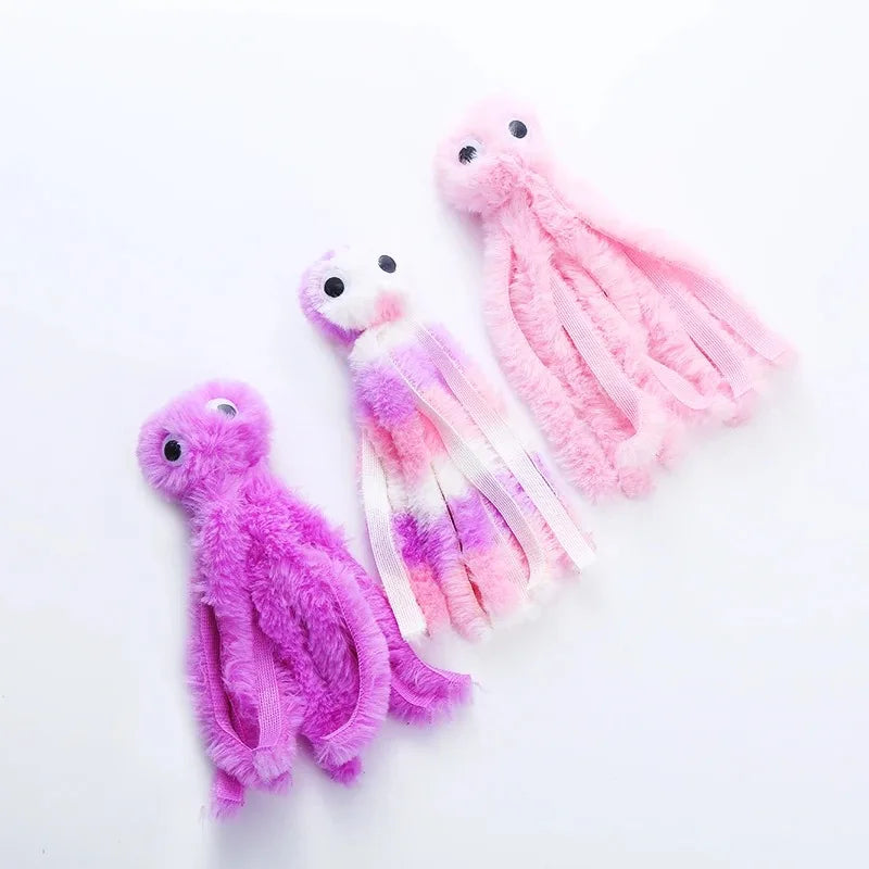 Eight-claw Plush Catnip Toy Beautiful Cat Toy Suitable for Tearing and Biting Interactive Dental Toy Perfect for Pet Play Quake